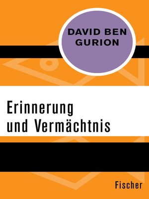 cover image of Erinnerung und Vermächtnis